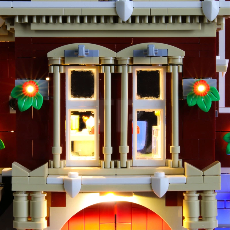 Kit d'éclairage pour la caserne de pompiers du village d'hiver LEGO® 10263.