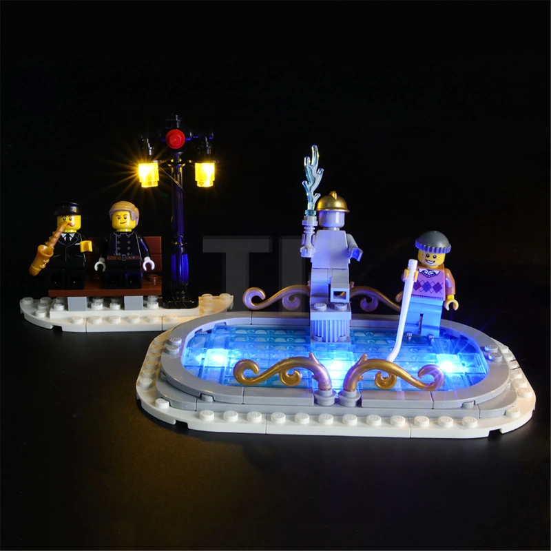 Kit d'éclairage pour la caserne de pompiers du village d'hiver LEGO® 10263.