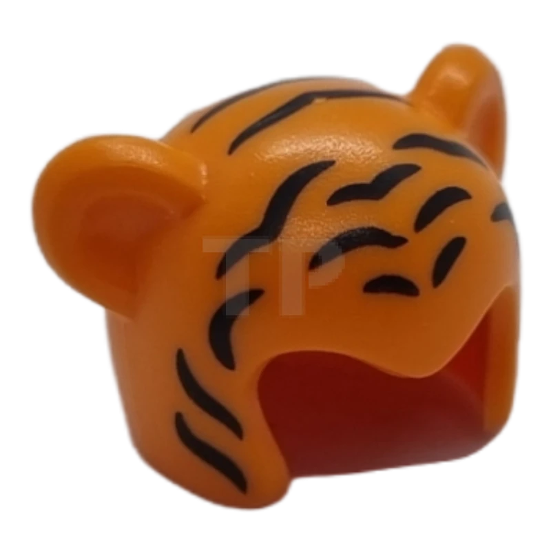 LEGO&reg; 6305809 - 65590pb02 - Minifigure, Headgear Head Cover, Costume Mask Cat with Black Tiger Stripes Pattern