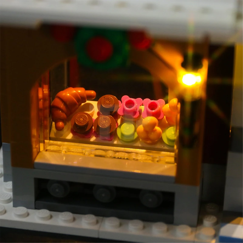 Light kit for LEGO® 10216 Holiday Bakery