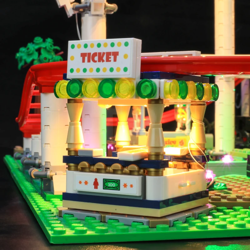 Light kit for LEGO® 10261 Roller Coaster