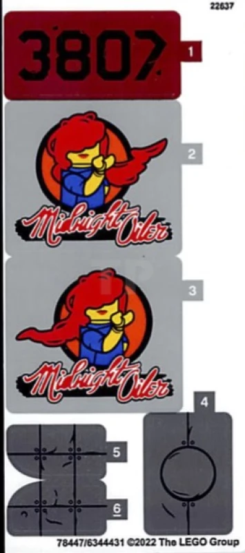 LEGO&reg; 6344431 - Sticker for Set 76947