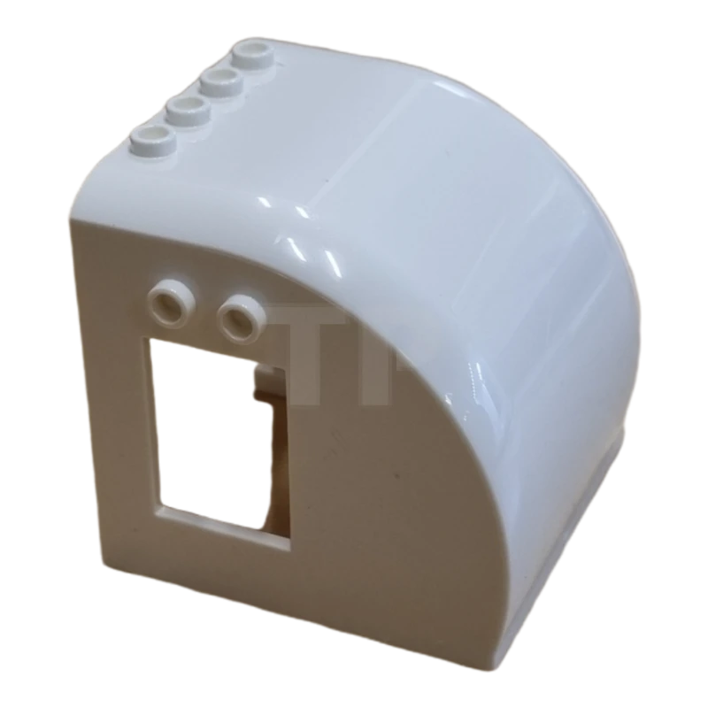 LEGO&reg; 84205 - 6386235 - Vehicle, Caravan Roof 6 x 6 x 5 Half with 4 Studs on Top and 2 Studs and Window on Both Sides