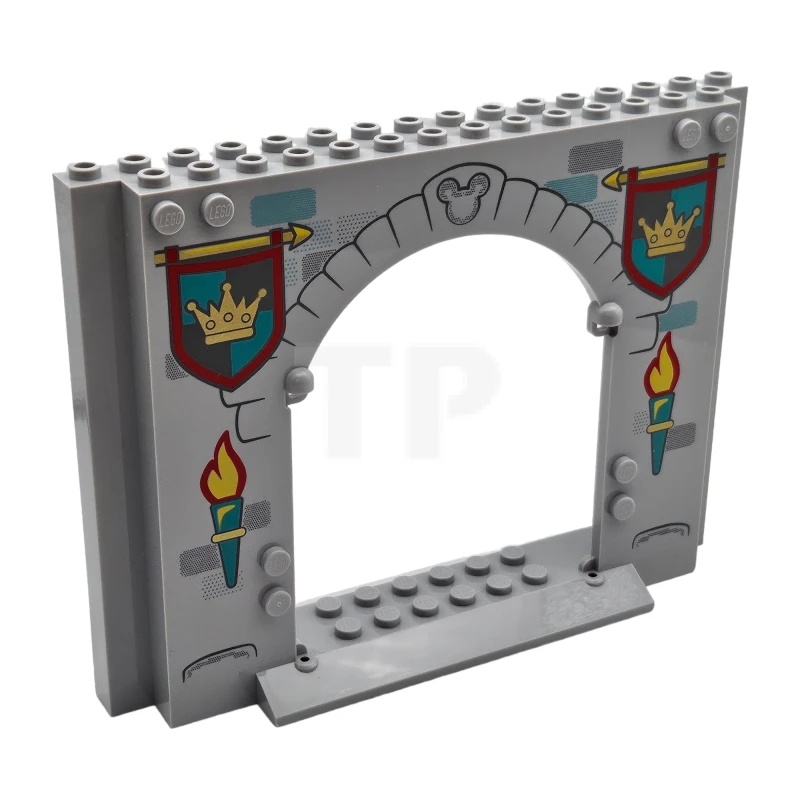 LEGO&reg; 6386358 - 15626pb12 - Panel 4 x 16 x 10 with Arch and Castle Banners Pattern