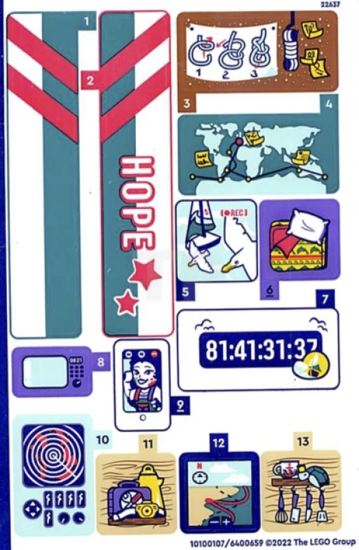 LEGO&reg; 6400659 - Sticker for Set 41716