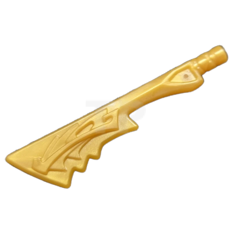 LEGO&reg; 6376230 - 86125c - Minifigure, Weapon Sword, Serrated Blade with Dragon Head