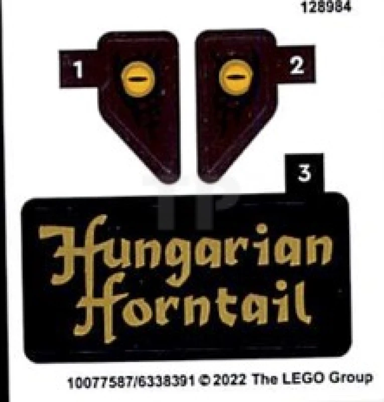 LEGO&reg; 6338391 - Pegatina para Set 76406