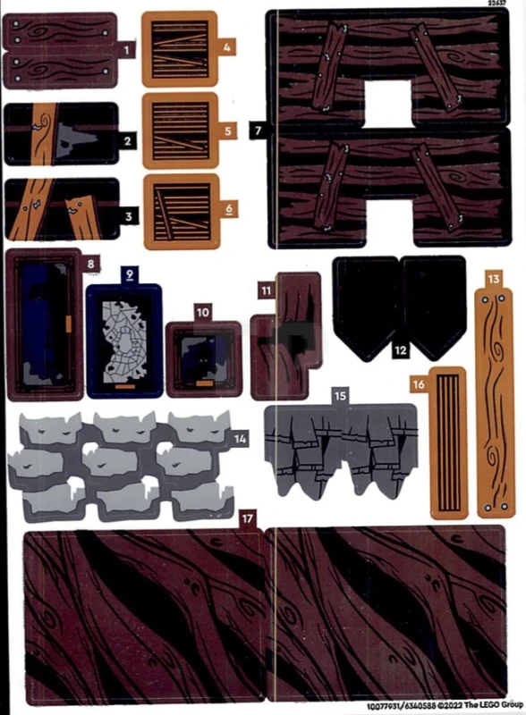 LEGO&reg; 6340588 - Sticker for Set 76407