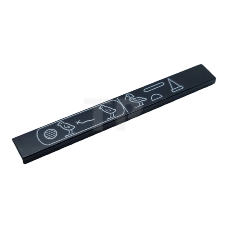 LEGO&reg; 6323899 - 4162pb268 - Tile 1 x 8 with Hieroglyphs Logogram 'Khufu's Horizon' Pattern