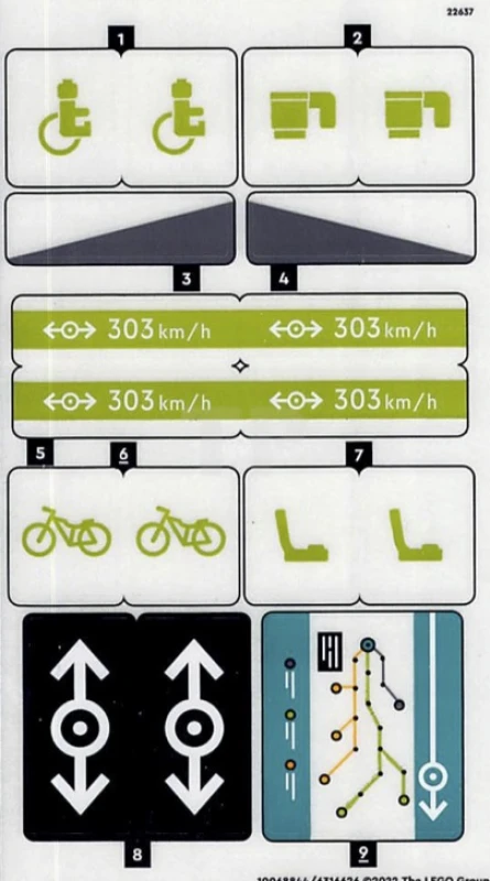 LEGO&reg; 6316626 - Sticker for Set 60337