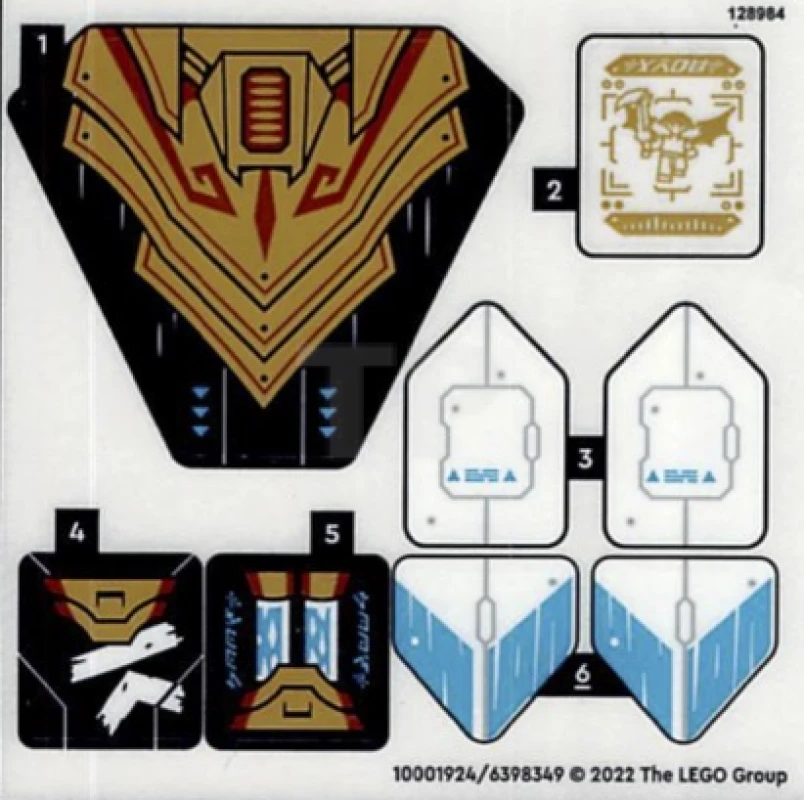 LEGO&reg; 6398349 - Sticker for Set 71770 