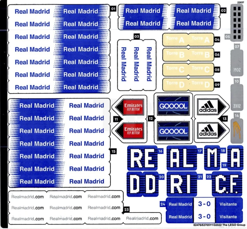 LEGO&reg; 6370511 - Sticker for Set 10299