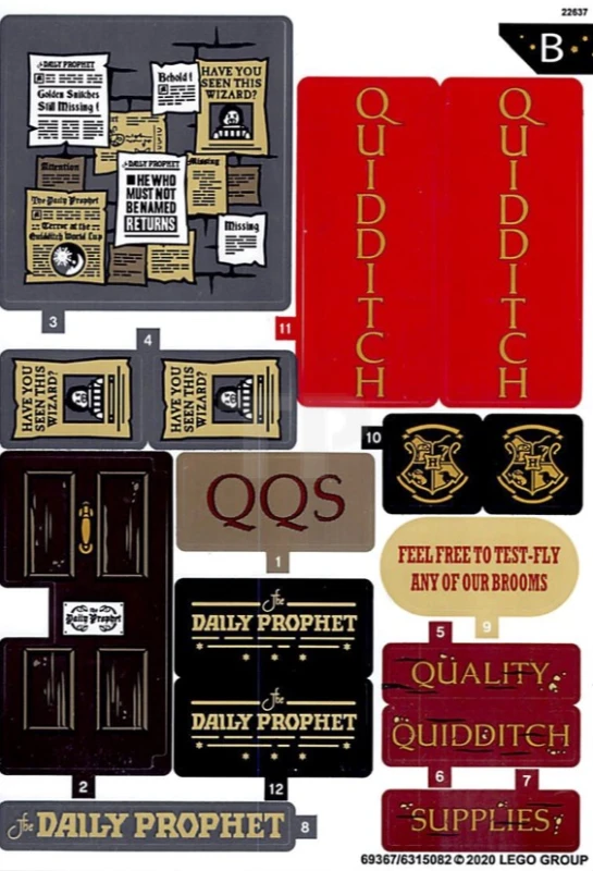 LEGO&reg;  - Sticker for Set 75978 - Sheet 2