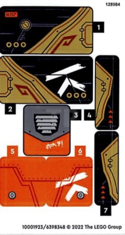 LEGO&reg;  - Adesivo per il set 71769