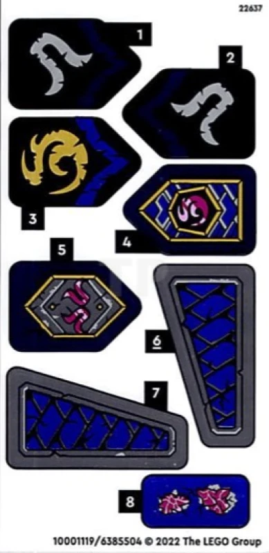 LEGO&reg;  - Sticker for Set 71771