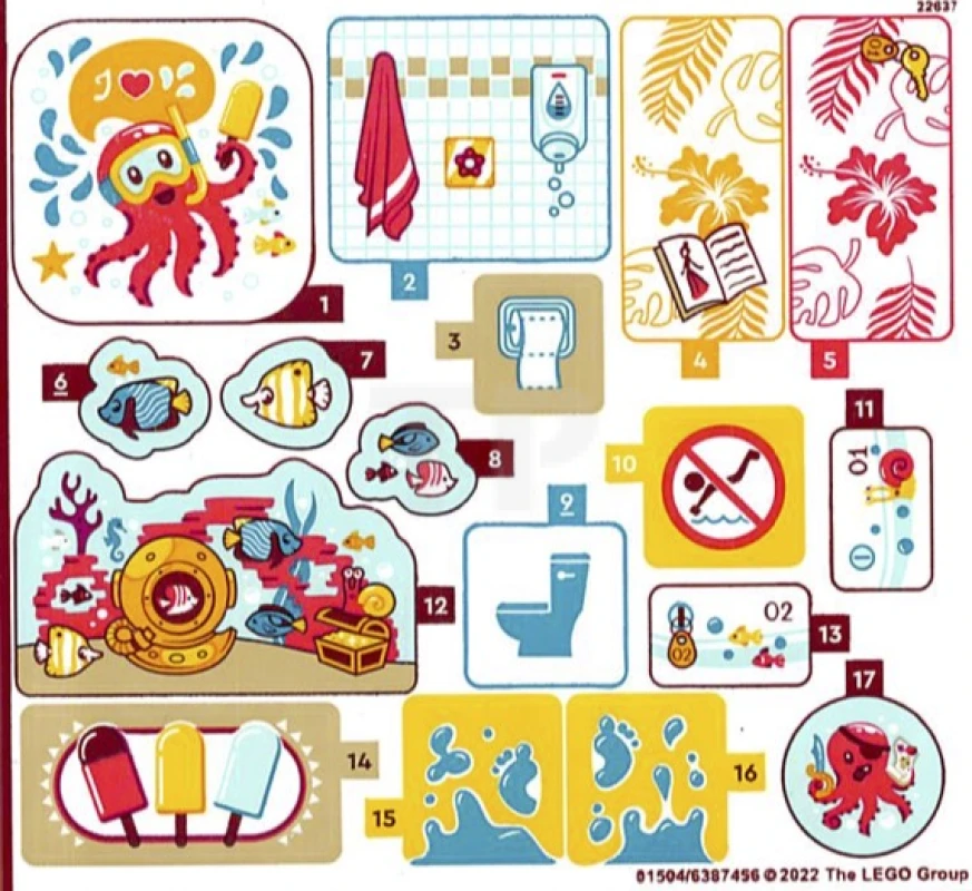 LEGO&reg; 6387456 - Sticker for Set 41720