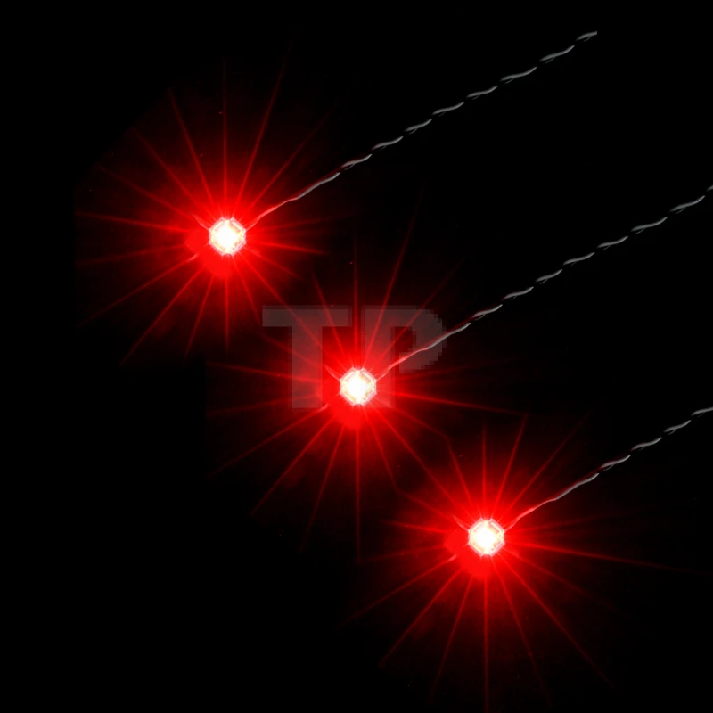 Langsam blinkende rote Punktlichter 15cm (3er Pack)