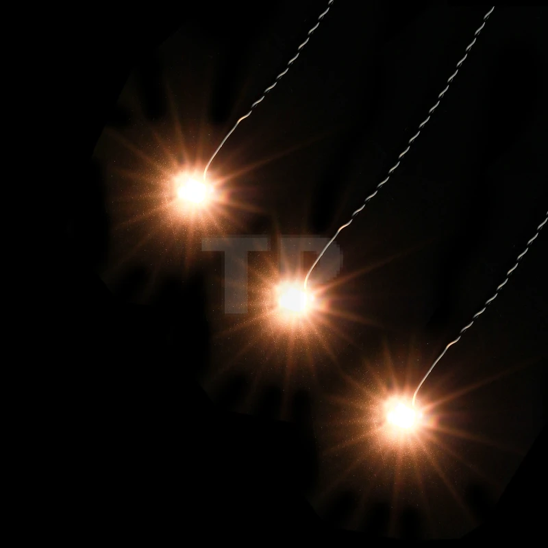 Slow Flashing Warm White Dot Lights 15cm (3 pack)