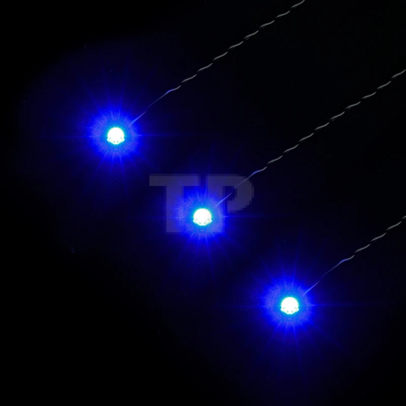 Slow Flashing Blue Dot Lights 15cm (3 pack)
