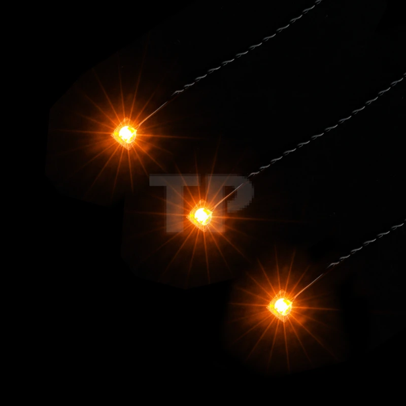Slow Flashing Yellow Dot Lights 15cm (3 pack)