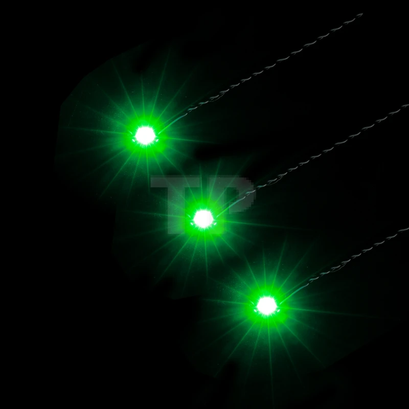 Luci a punti verdi a lampeggio lento da 30 cm (confezione da 3)