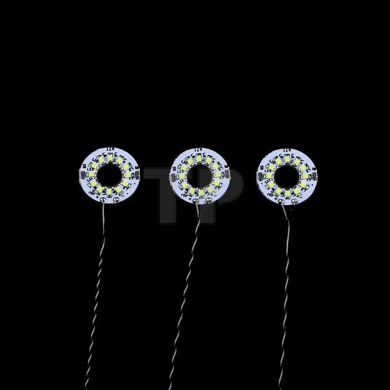 Petite lumière ronde blanche de 15 cm (paquet de 3)
