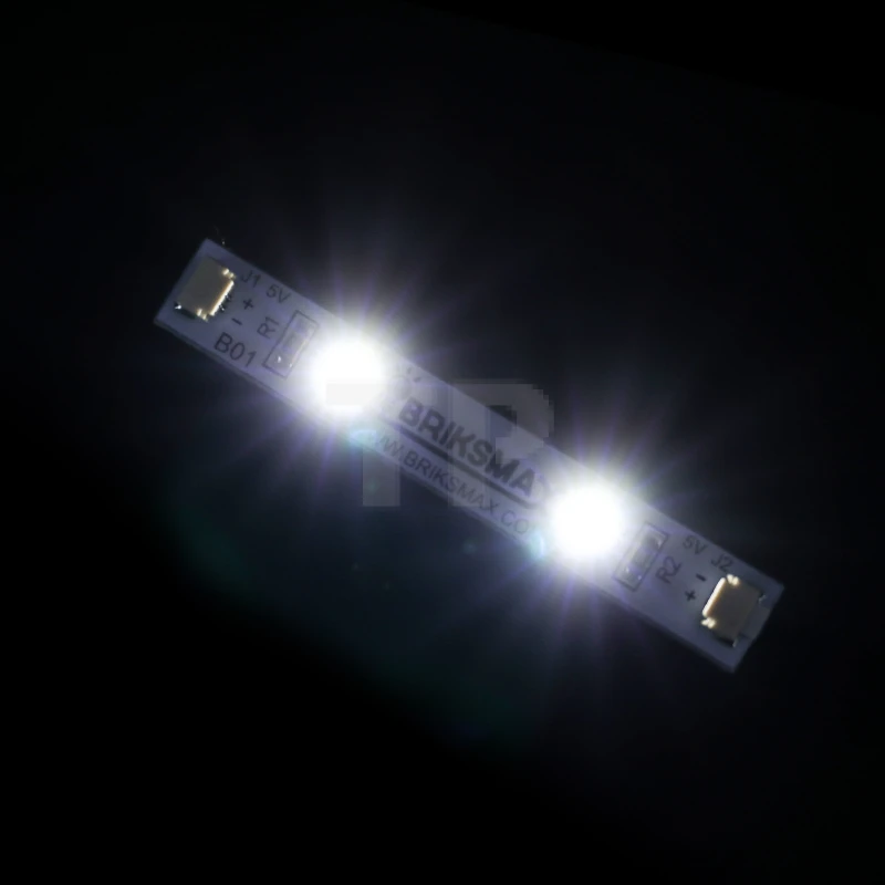 Strisce luminose bianche da 5 cm (confezione da 3)