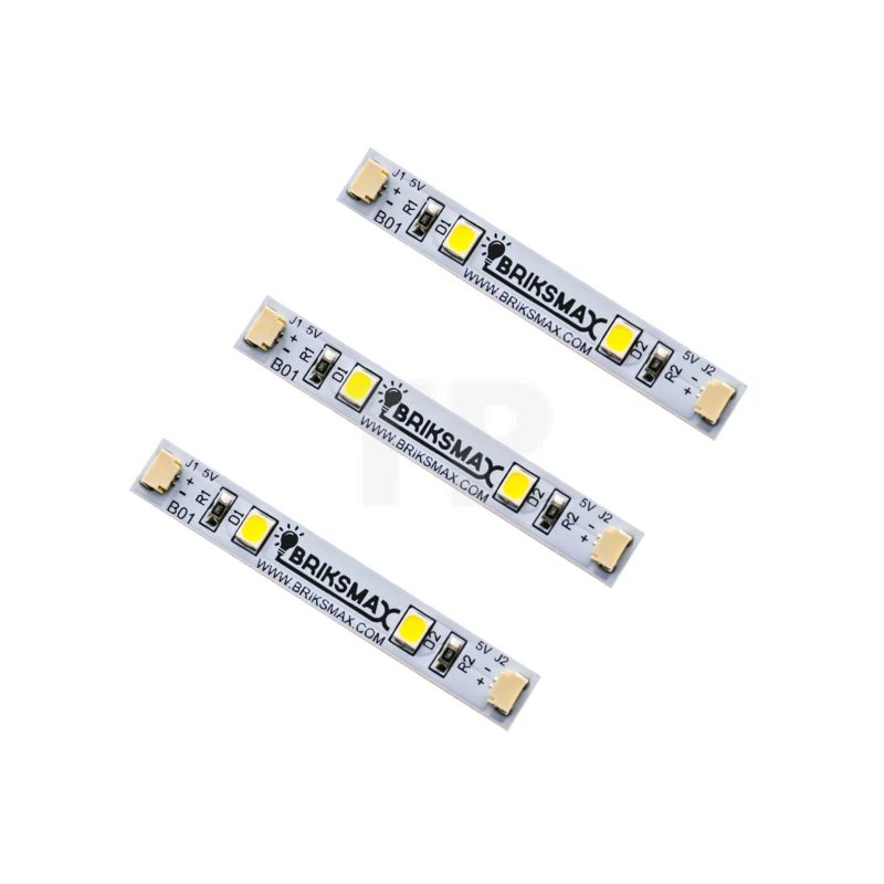 Strisce luminose bianche da 5 cm (confezione da 3)