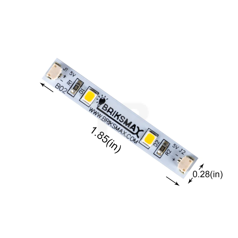 Warmweiße Leuchtstreifen 5cm (3er Pack)