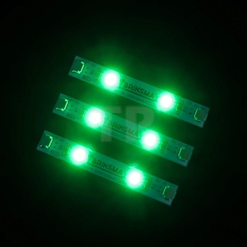 Grüne Leuchtstreifen 5cm (3er Pack)