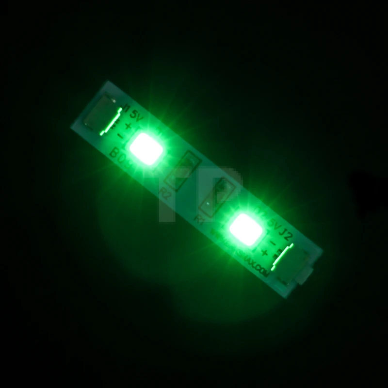 Tiras de luces verdes de 3 cm (paquete de 3)