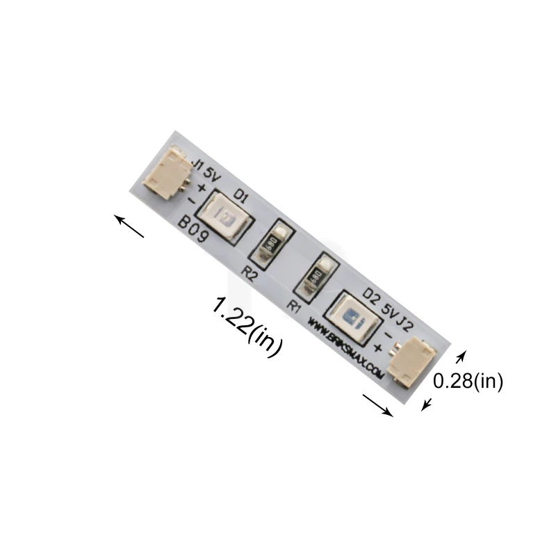 Tiras de luces verdes de 3 cm (paquete de 3)