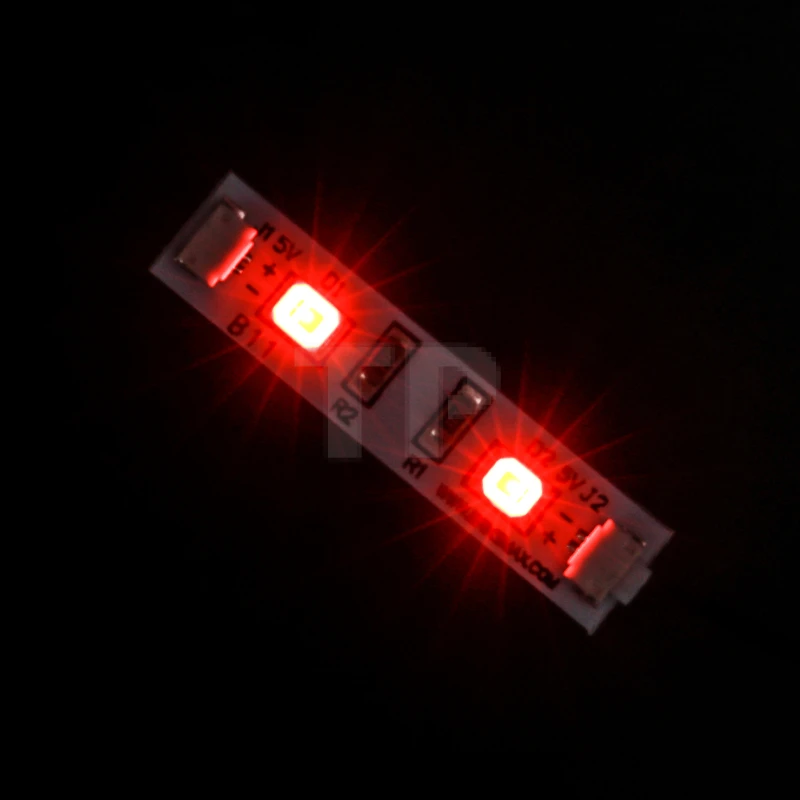 Bande lumineuse rouge de 3 cm (paquet de 3)