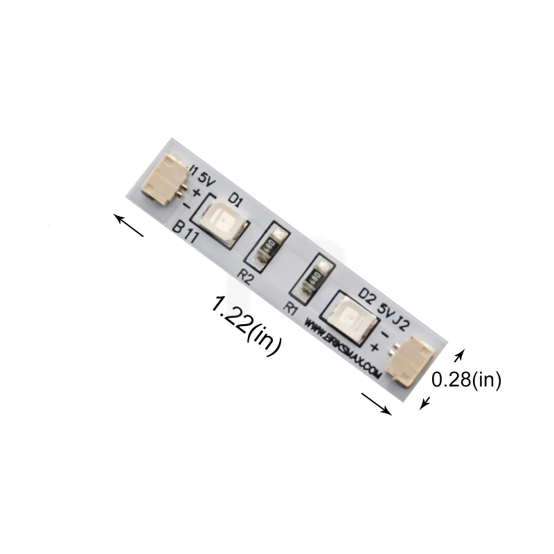 Bande lumineuse rouge de 3 cm (paquet de 3)