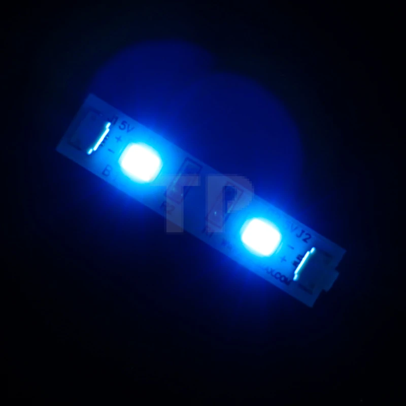 IJsblauwe stripverlichting 3cm (3 st.)