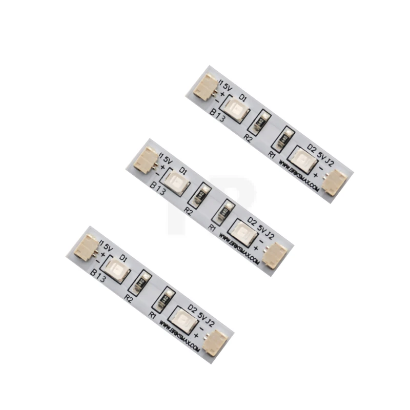 IJsblauwe stripverlichting 3cm (3 st.)