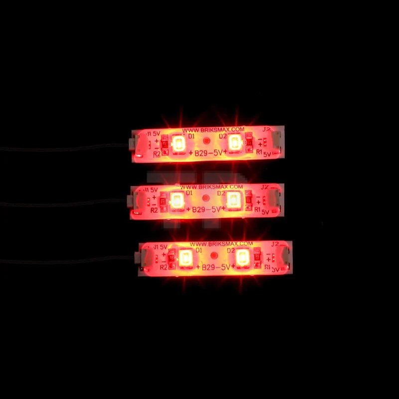 Red Strip Light Flexible 3cm (3 pack)