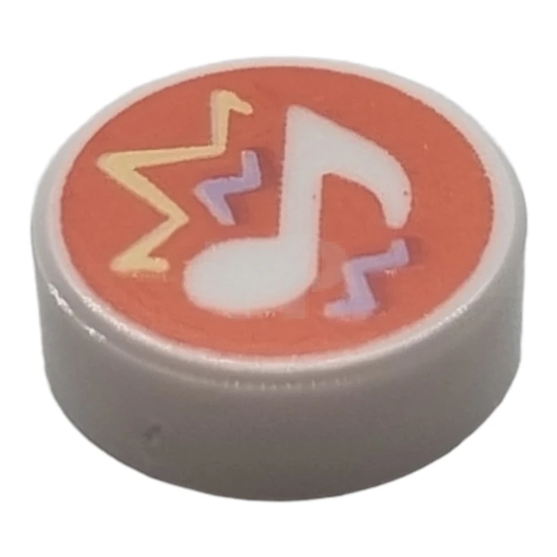 LEGO&reg; 6302707 - 98138pb317 - Tile 1 x 1 Round with Music Note Pattern