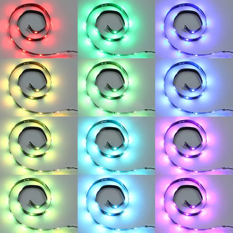 Multi Colour RGB Lichtstrips 38cm (2 st.)