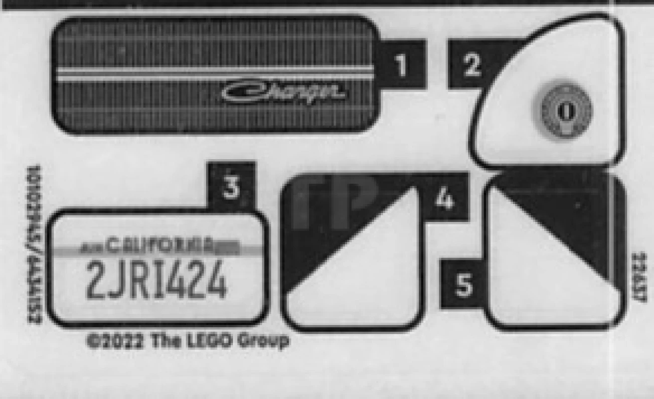 LEGO&reg;  - Adesivo per il set 76912