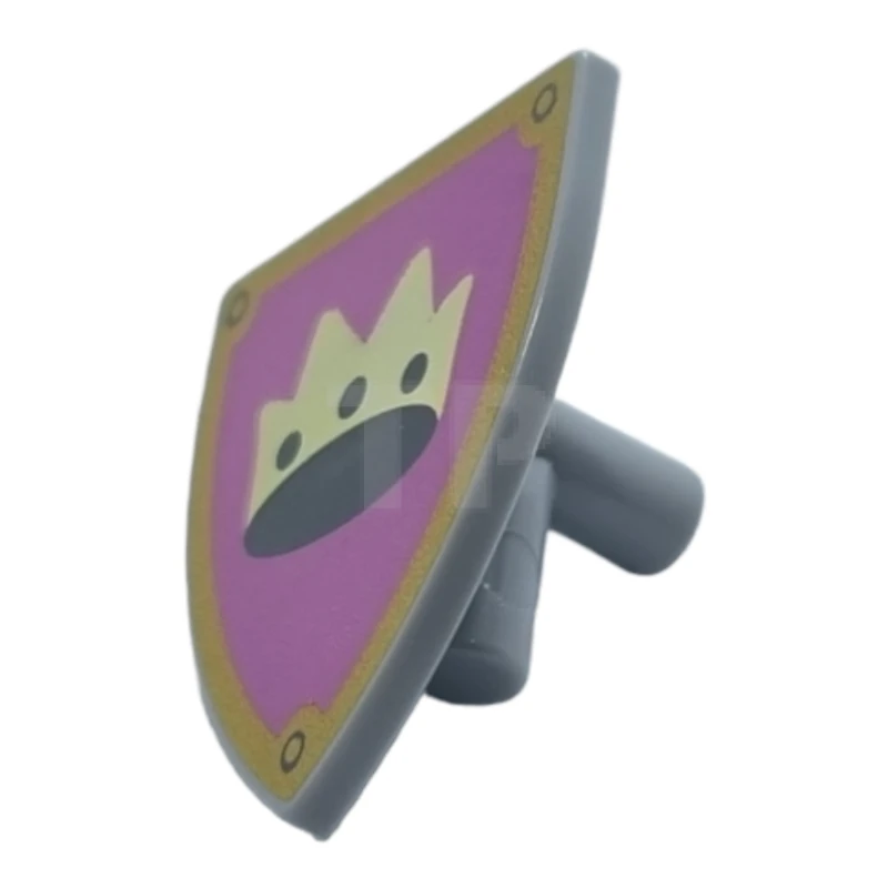 LEGO&reg; 6400203 - 3846pb060 - Shield Triangular with Crown Pattern
