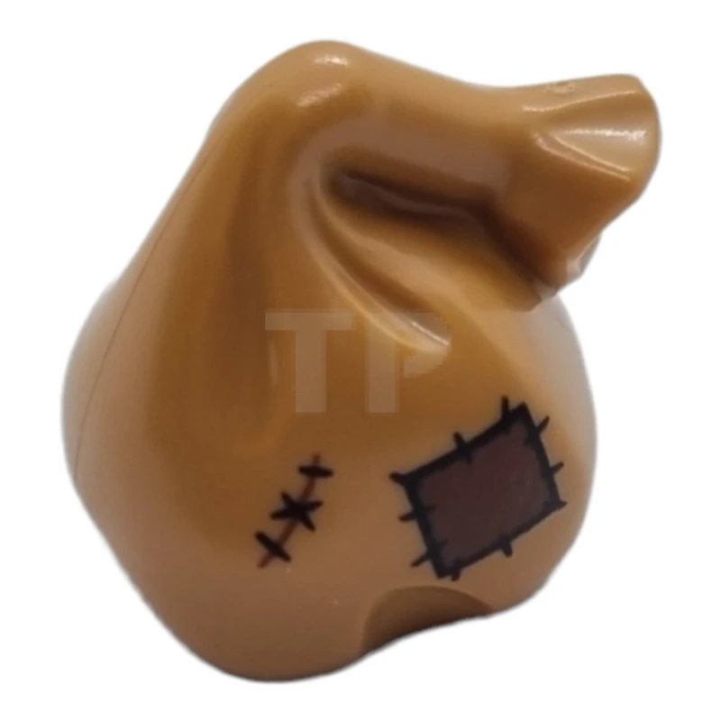 LEGO&reg; 6337858 - 10169pb02 - Minifigure, Utensil Sack / Bag with Handle with Dark Brown Patch and Mend Pattern