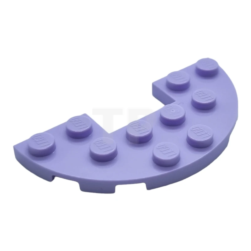 LEGO&reg; 6407762 - 18646 - Plate 3 x 6 Half Round with 1 x 2 Cutout