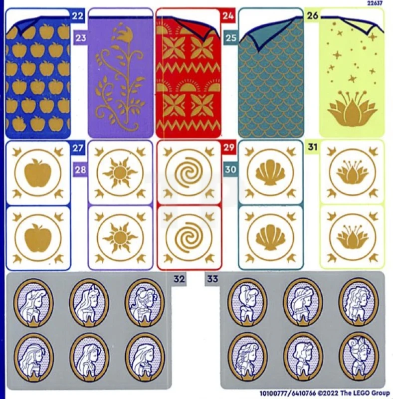 LEGO&reg; 6410766 - Sticker for Set 43205 - Sheet 2