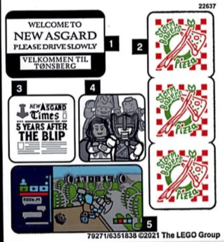 LEGO&reg;  - Autocollant pour l'ensemble 76200