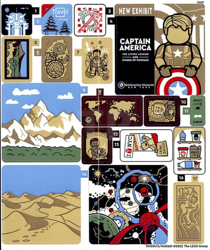 LEGO&reg; 6435661 - Sticker for Set 76218 - Sheet 1