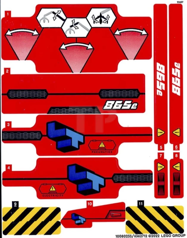 LEGO&reg; 6362712 - Sticker for Set 42144