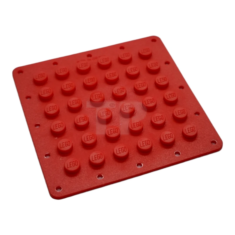 LEGO&reg; 6396448 - 79998 - Plate, Modified 6 x 6 Flexible Rubber with Stitching Holes