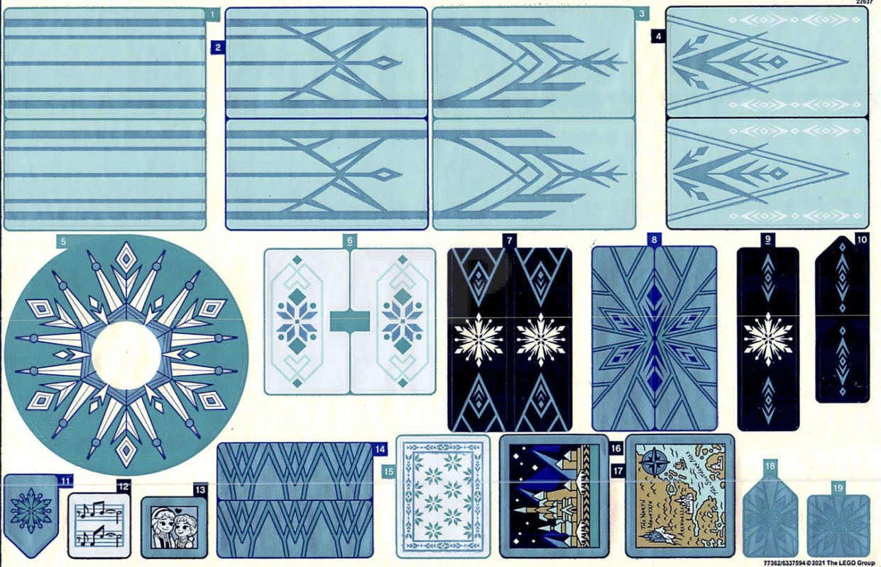 LEGO&reg; 6337594 - Autocollant pour l'ensemble 43197