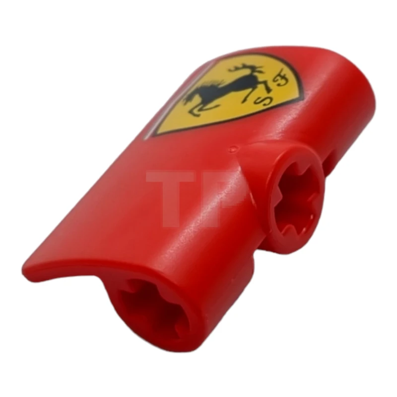 LEGO&reg; 6346655 - 71682pb005L - Paneel gebogen 2 x 3 x 1 mit Ferrari-Muster - Linke Seite